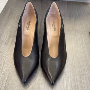Nero Giardini Black Leather Heels